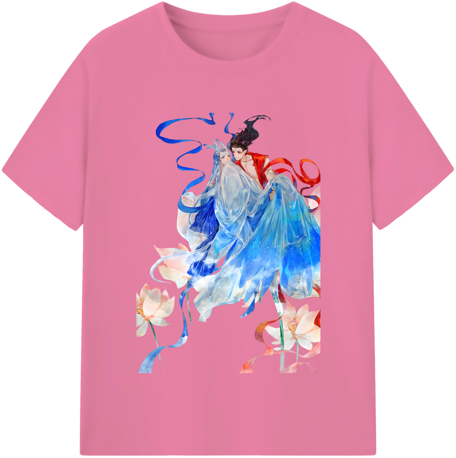 （画像用） Ne Zha 2 ナタ 魔童の大暴れ 綿100％半袖Tシャツ（フロントプリント）